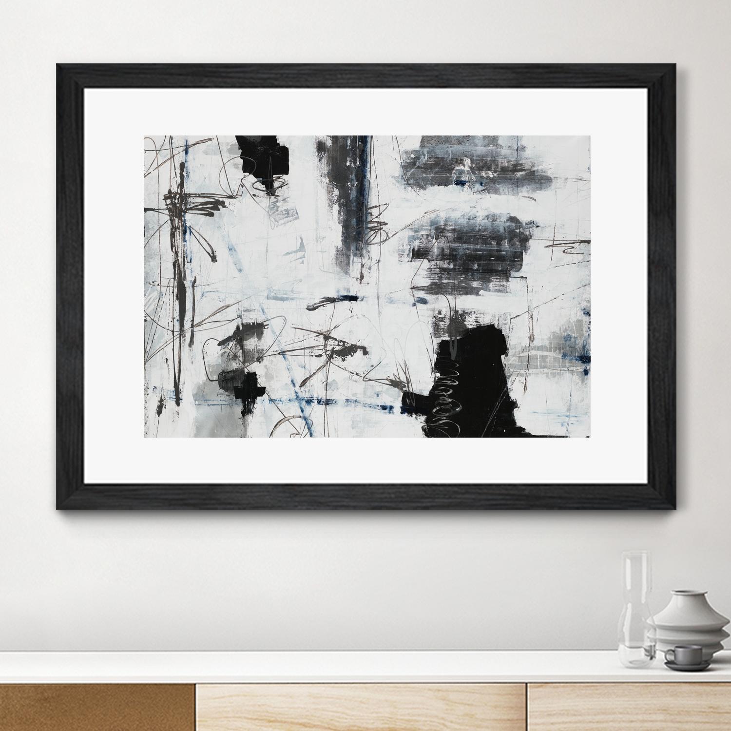 Light Traffic by Daleno Art on GIANT ART - white abstract