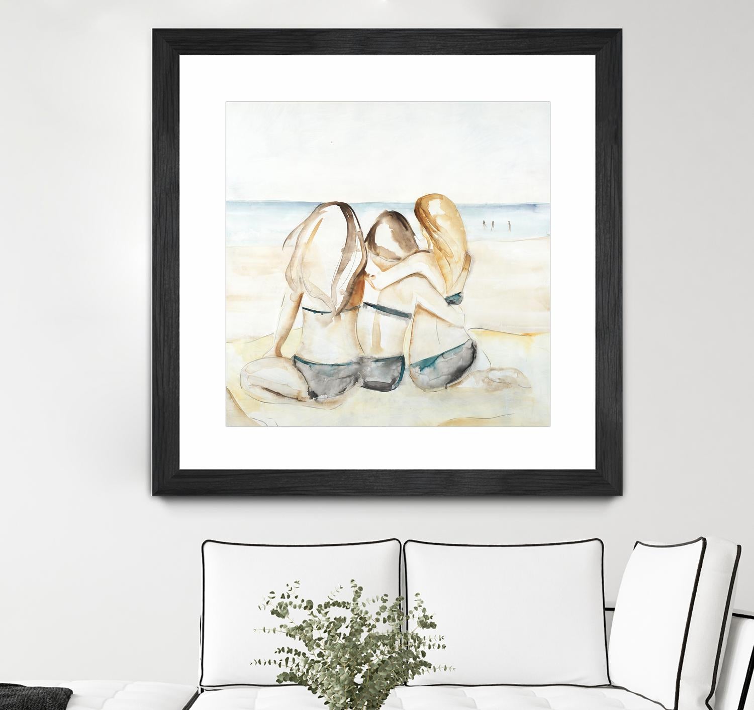 Girls Weekend by Daleno Art on GIANT ART - figurative beach