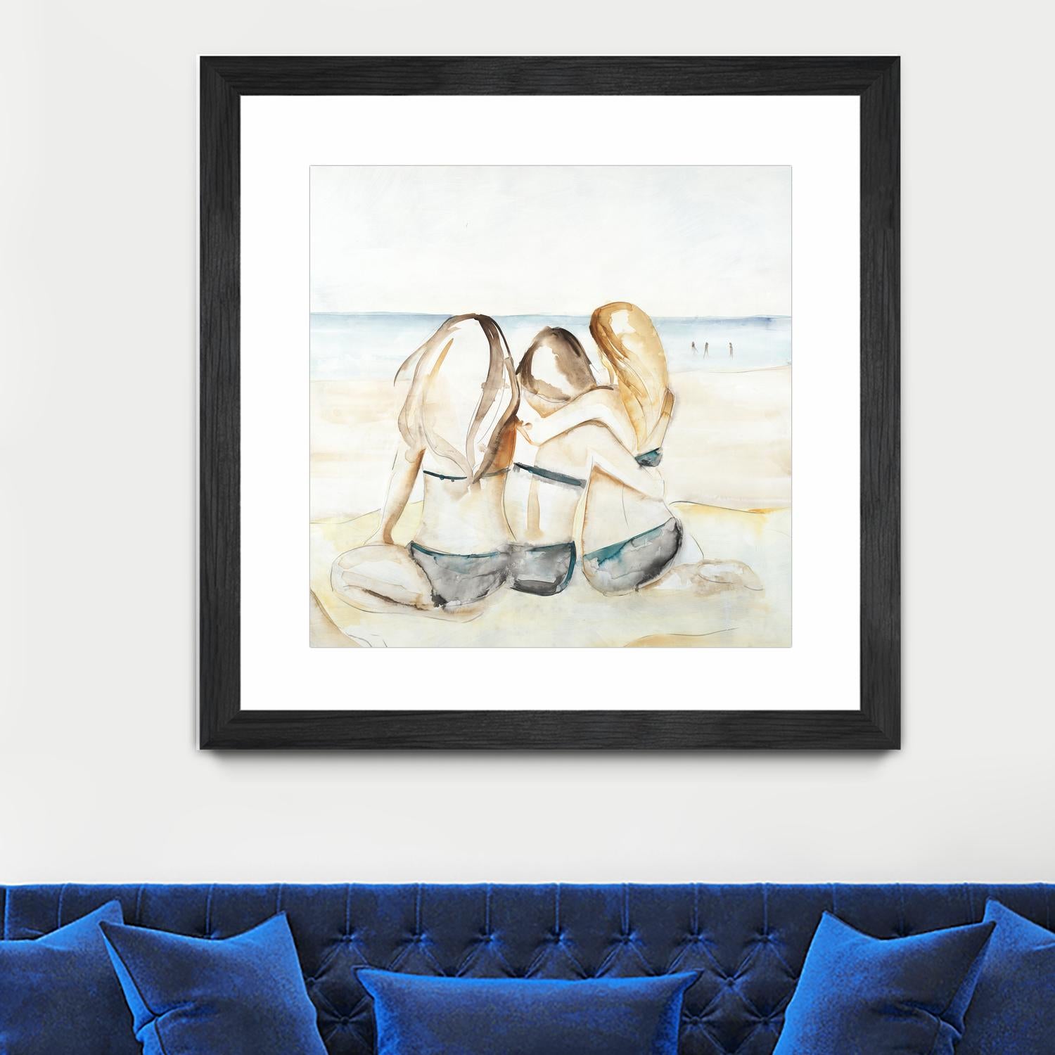 Girls Weekend by Daleno Art on GIANT ART - figurative beach