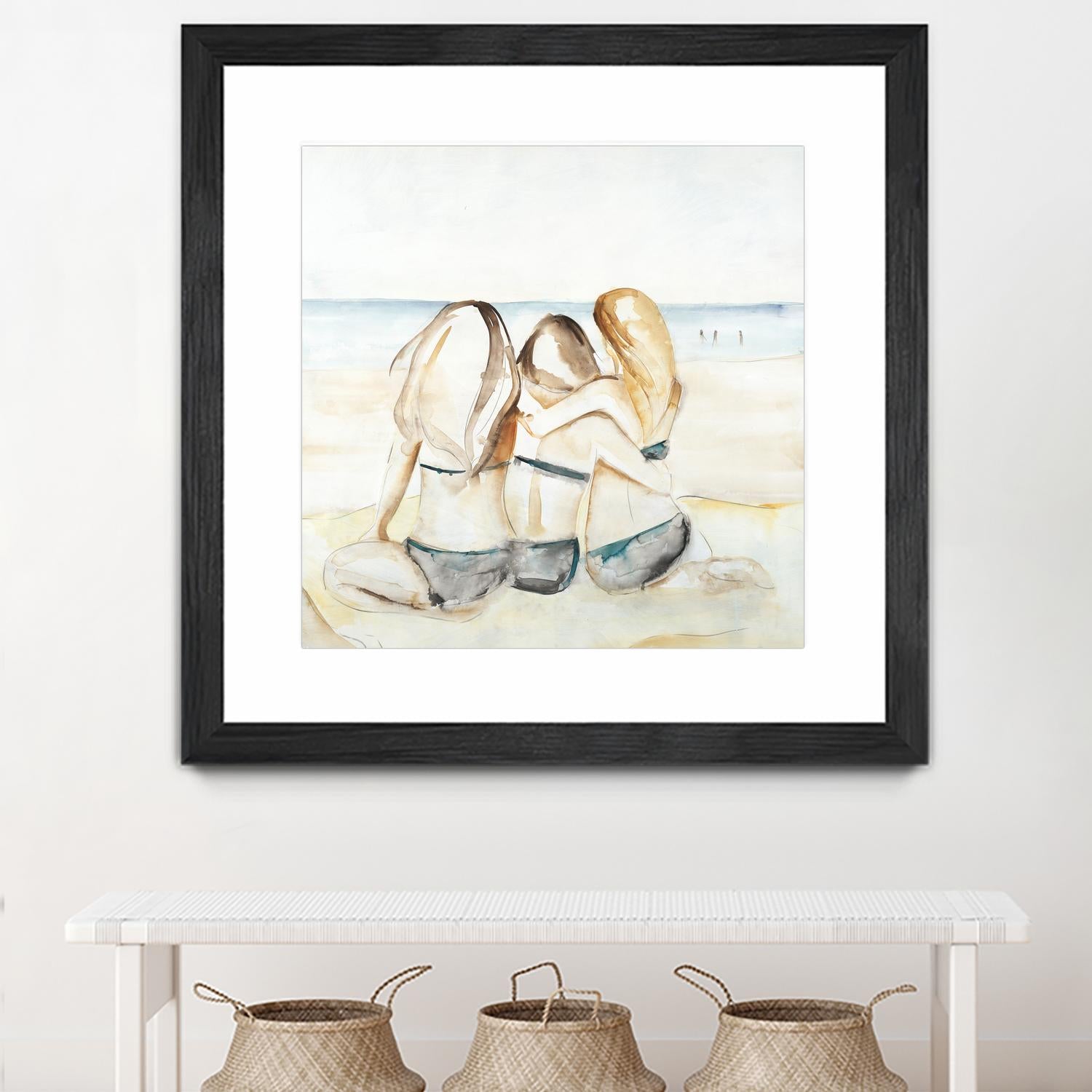 Girls Weekend by Daleno Art on GIANT ART - figurative beach