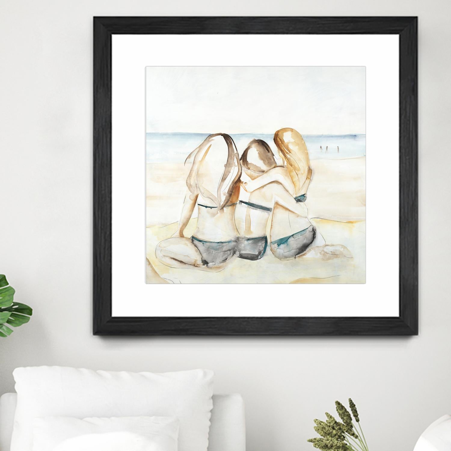 Girls Weekend by Daleno Art on GIANT ART - figurative beach