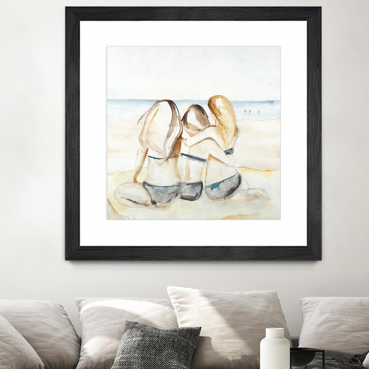 Girls Weekend by Daleno Art on GIANT ART - figurative beach