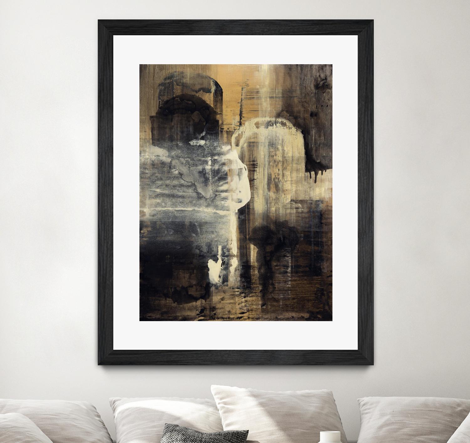 Crossing Into Canes by Daleno Art on GIANT ART - white abstract abstrait