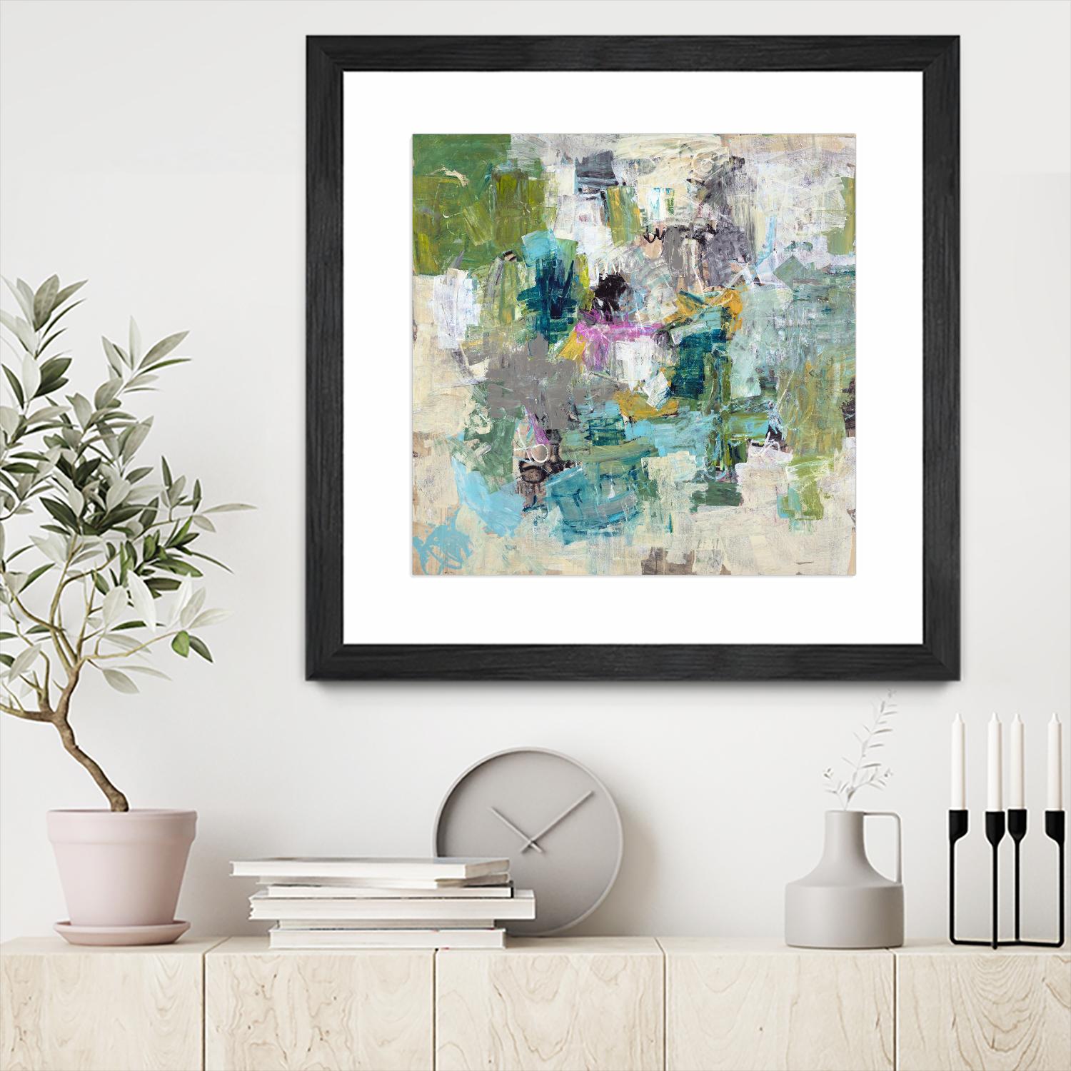 Break the Intrusion by Daleno Art on GIANT ART - beige abstract abstrait 