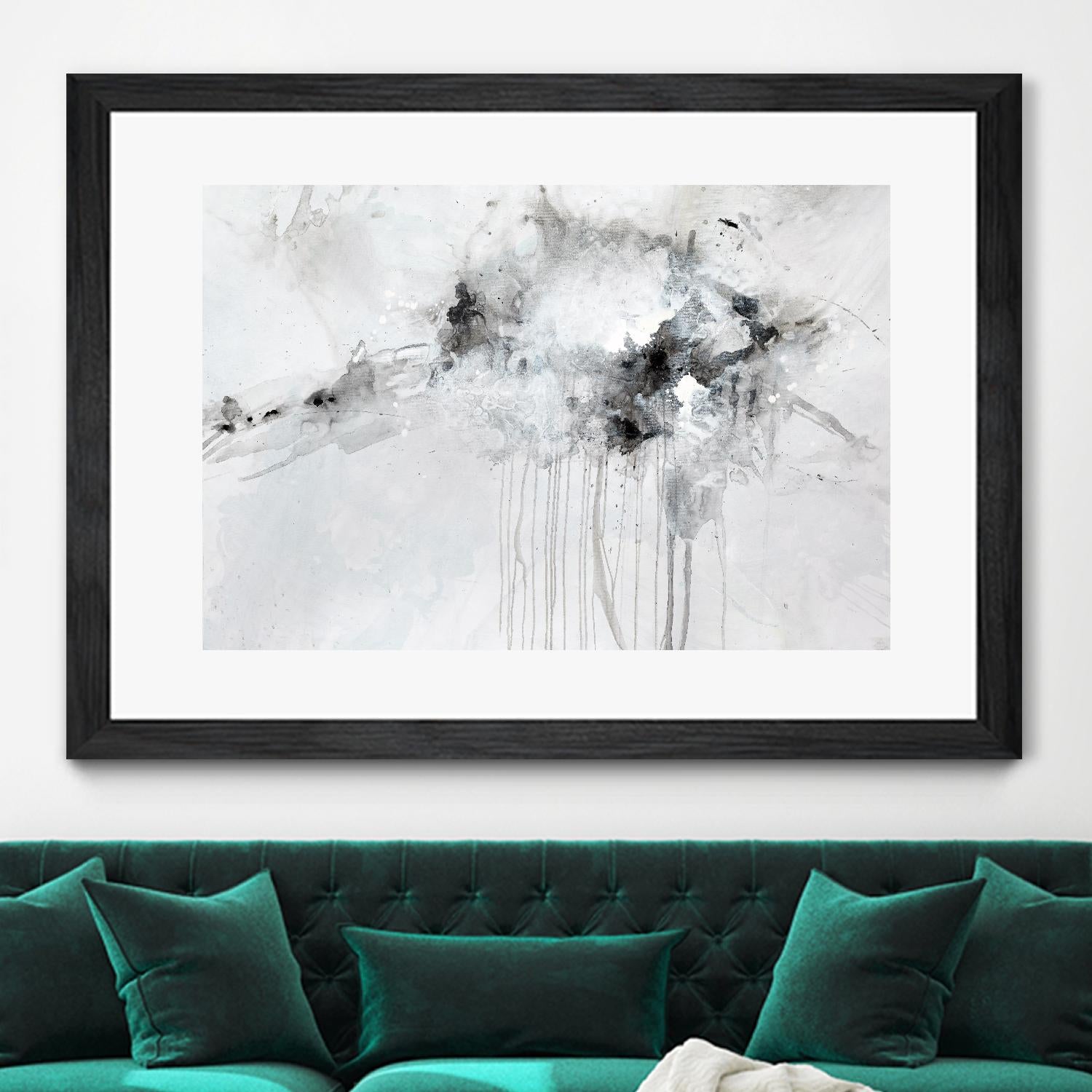 Silent Explosion by Daleno Art on GIANT ART - blue abstract abstrait 