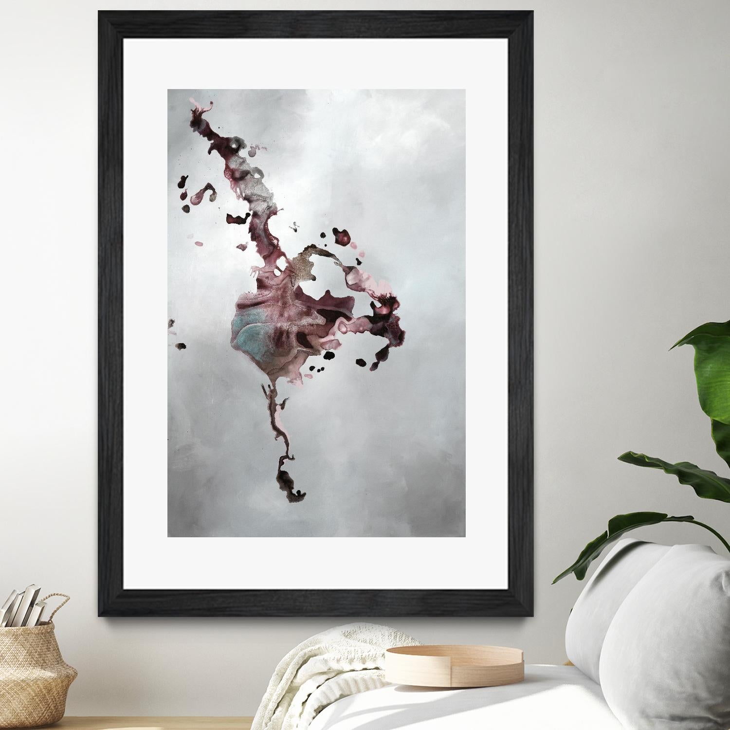 Welcomed Disturbance II by Daleno Art on GIANT ART - pink  abstract abstrait 