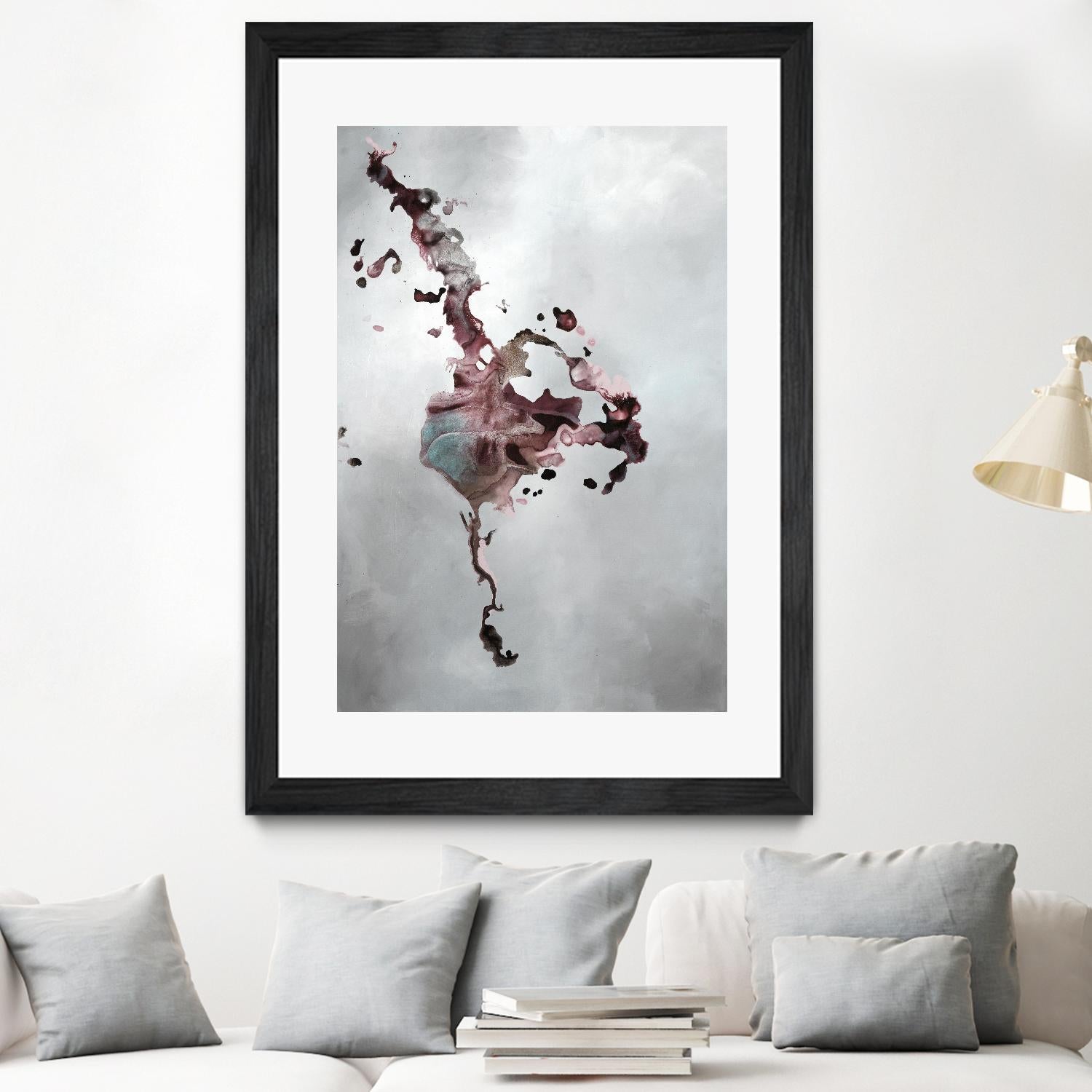 Welcomed Disturbance II by Daleno Art on GIANT ART - pink  abstract abstrait 