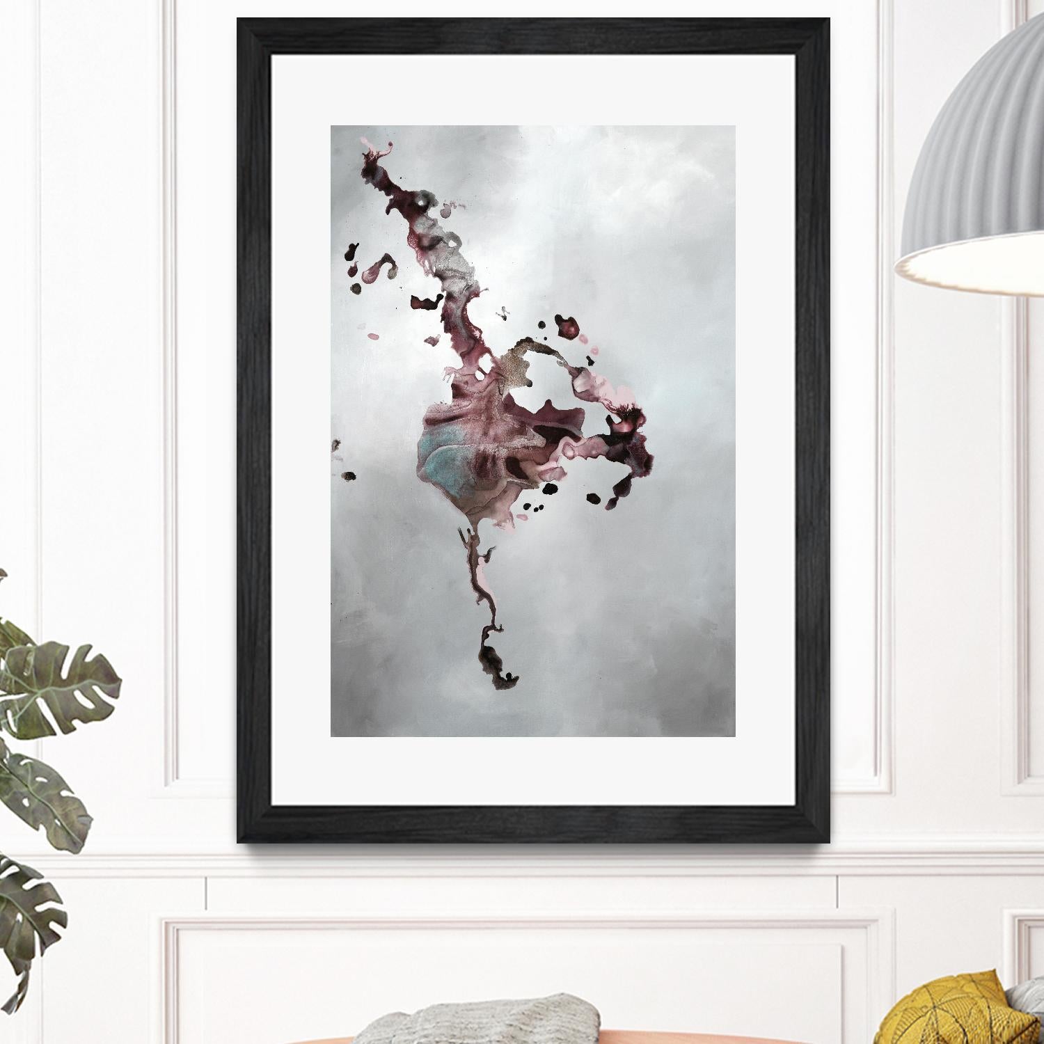 Welcomed Disturbance II by Daleno Art on GIANT ART - pink  abstract abstrait 