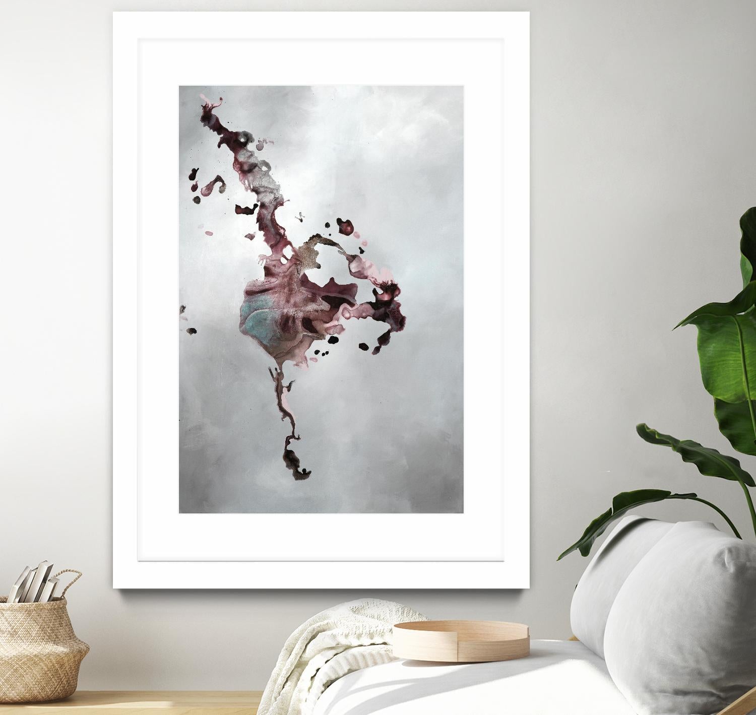 Welcomed Disturbance II by Daleno Art on GIANT ART - pink  abstract abstrait 