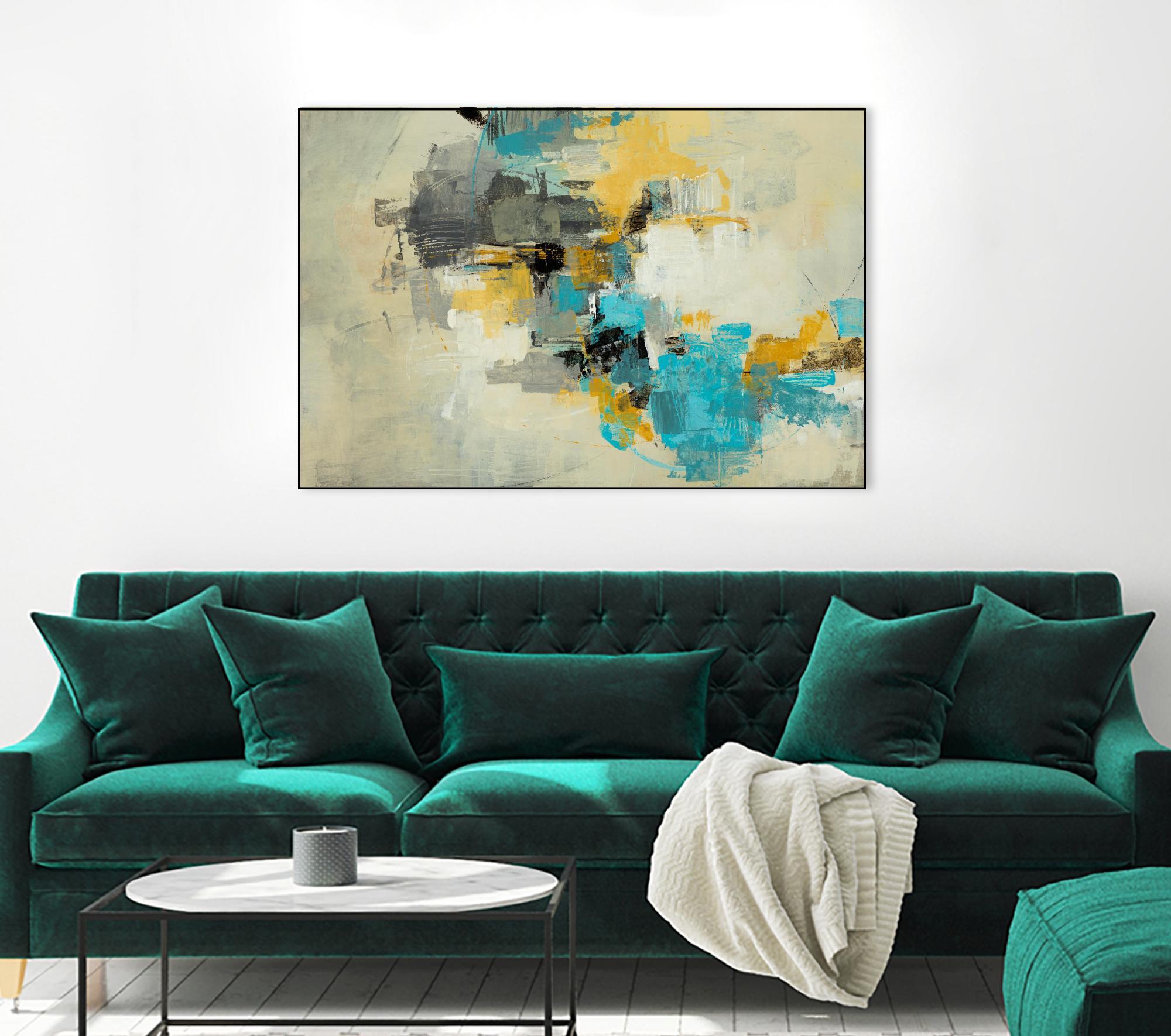 Adrift in Time by Daleno Art on GIANT ART - blue abstract abstrait 