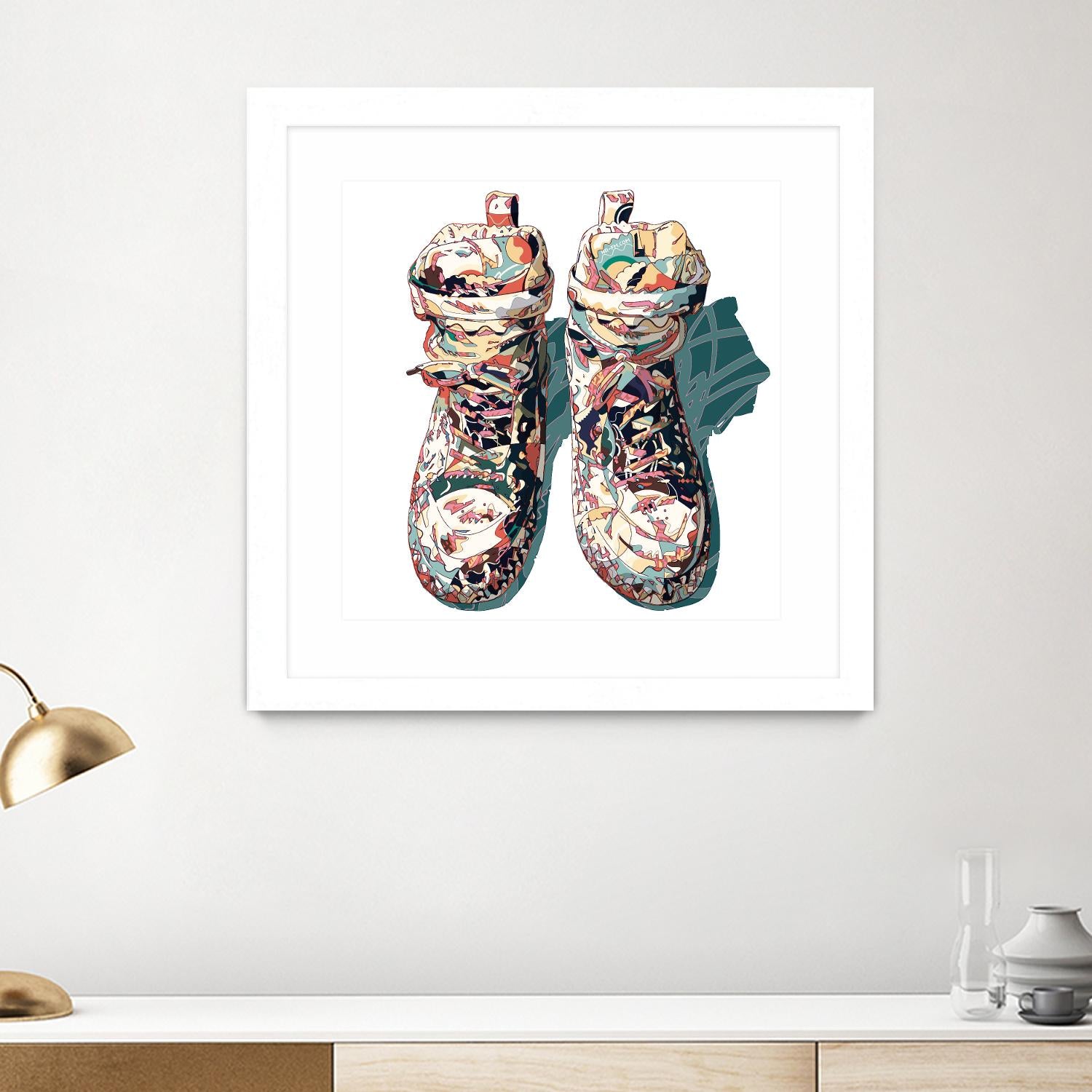 Sneaker by HR-FM on GIANT ART - blue contemporary