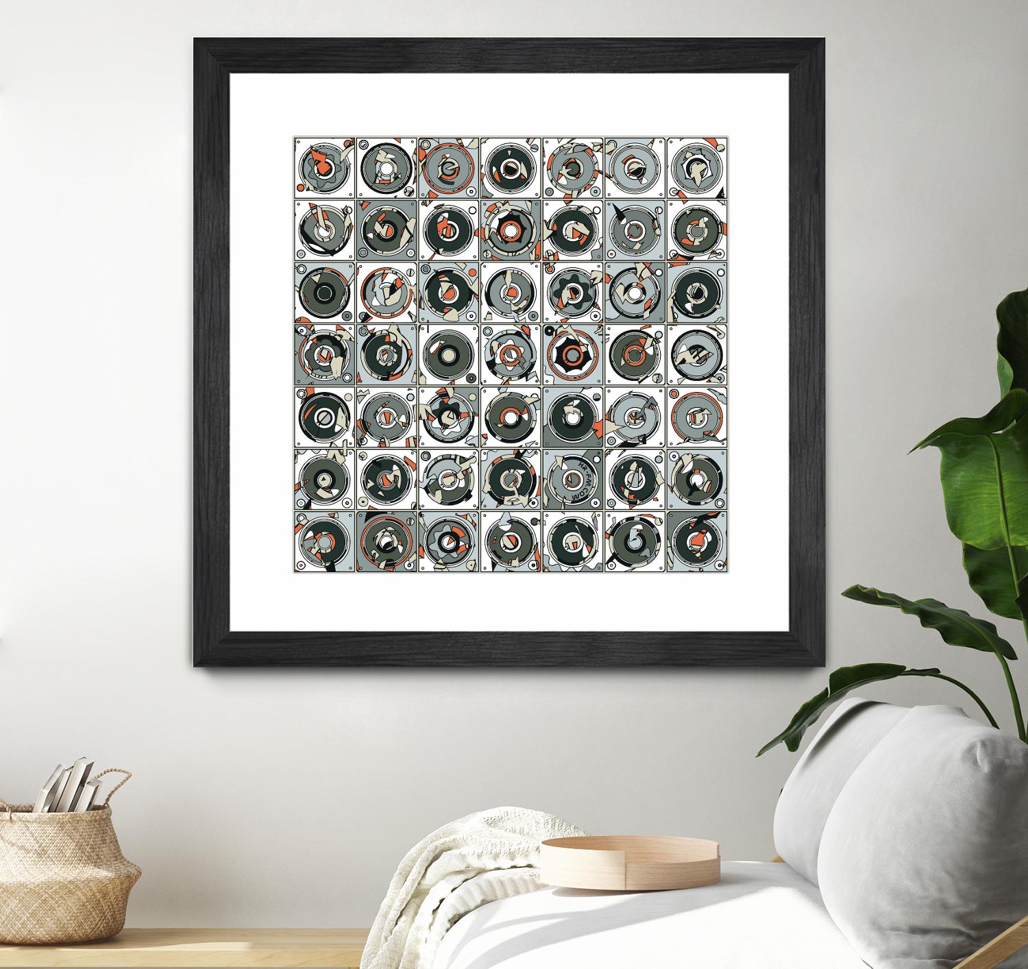 Stereogram by HR-FM on GIANT ART - orange contemporary