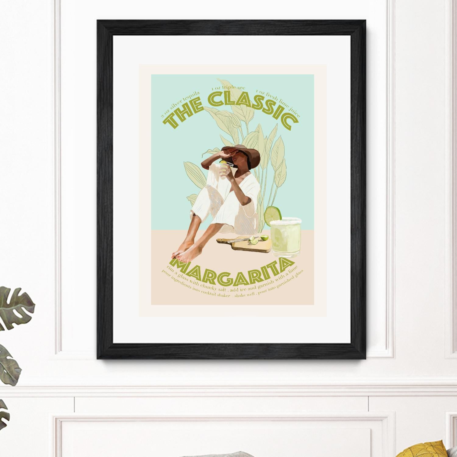 The Classic Margarita  by Jenny Liz  Rome on GIANT ART - mint figurative  cocktail 