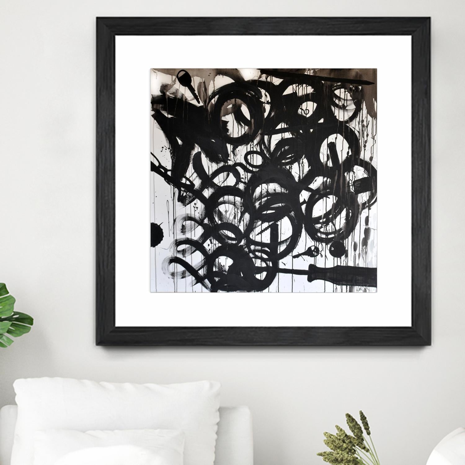 Junk Drawer by KenT Youngstrom  on GIANT ART - black and white  abstract