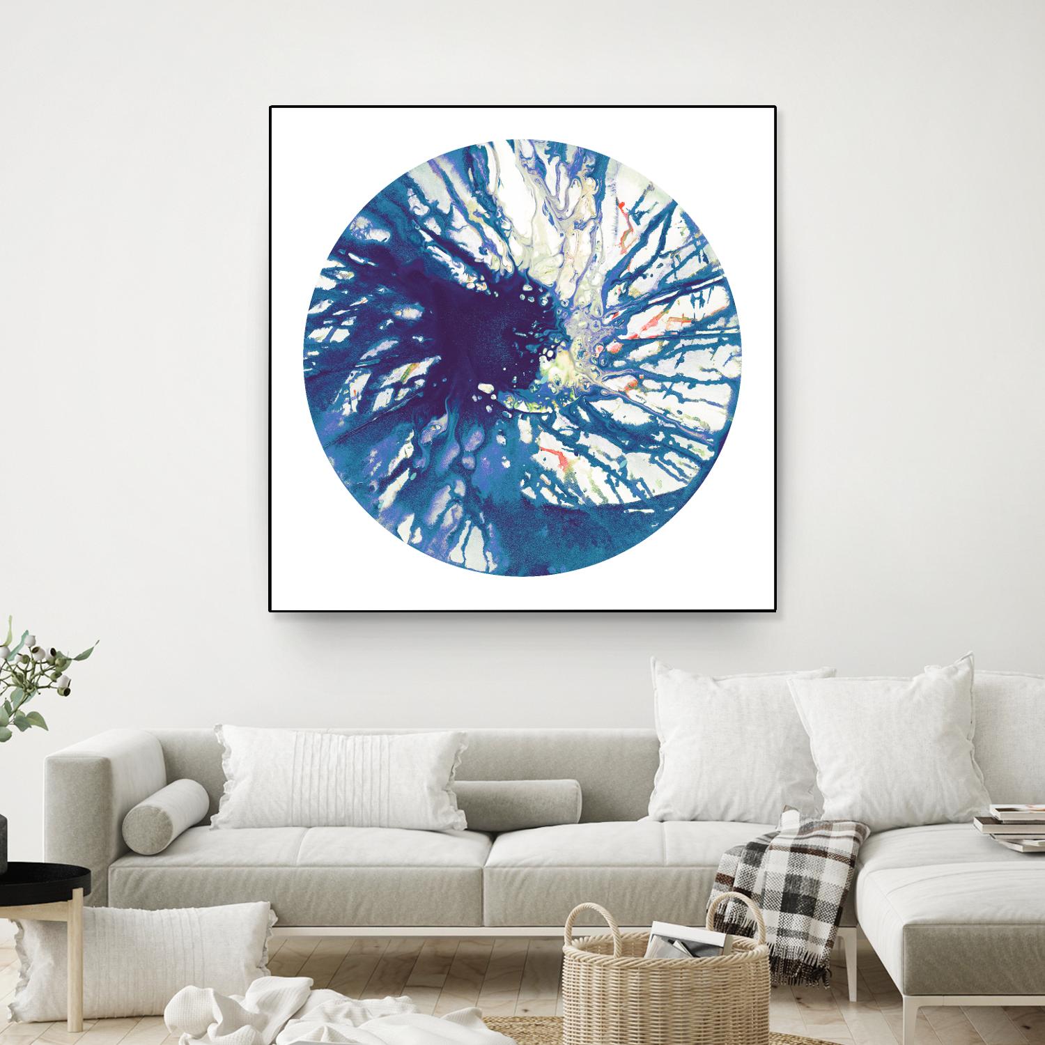 Spin Art 24 by Kyle Goderwis on GIANT ART - pink abstract