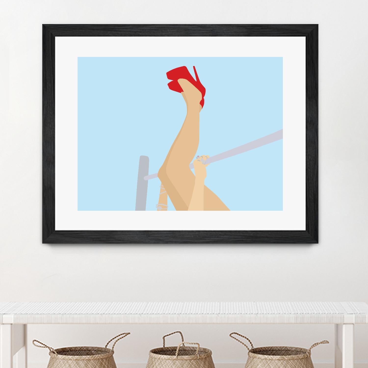 Head Over Heels by Eric Scheib on GIANT ART - grey contemporary