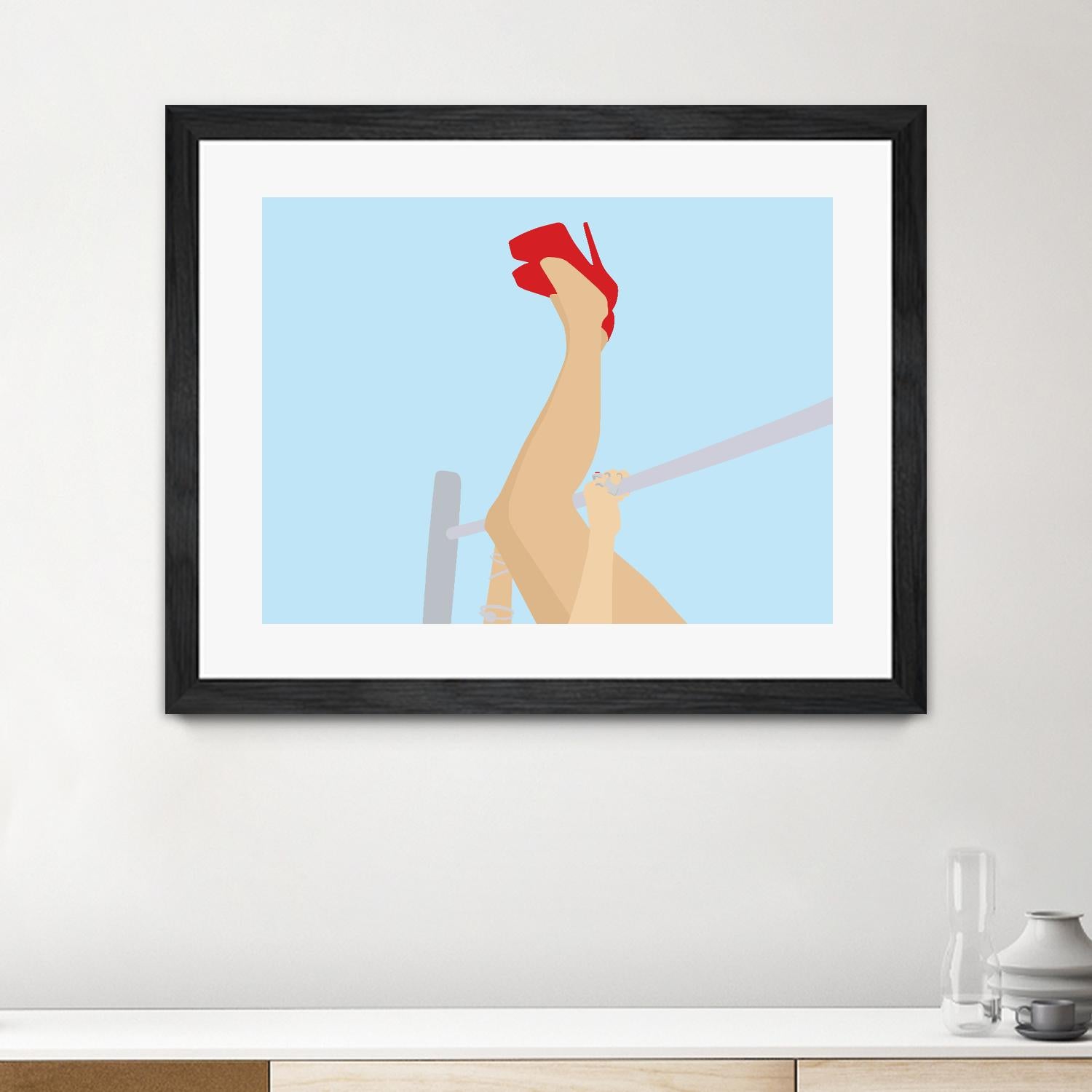 Head Over Heels by Eric Scheib on GIANT ART - grey contemporary
