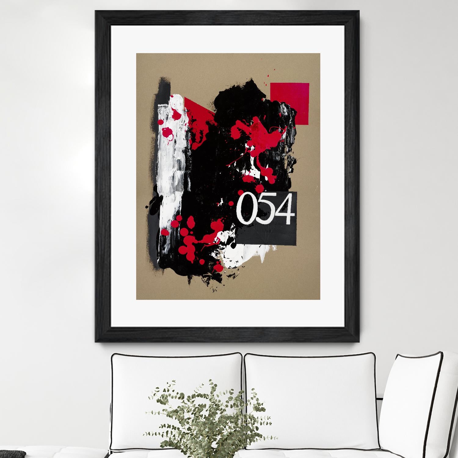 Zero Series No. 054 by Emma Jones on GIANT ART - red abstract