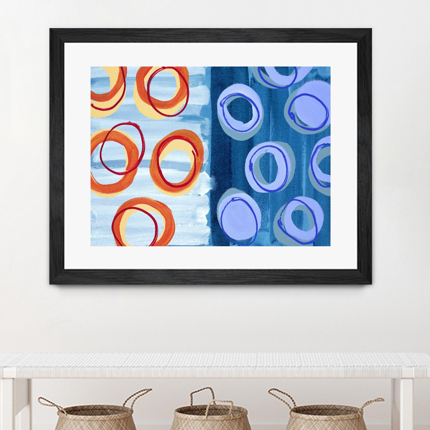 Pacific by Lee Crew on GIANT ART - orange abstract