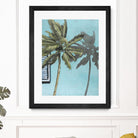 Tropic Shadow 1 by David Dauncey on GIANT ART - blue tropical