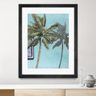 Tropic Shadow 1 by David Dauncey on GIANT ART - blue tropical