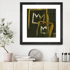 Graffiti Crowns D by Tracy Hiner on GIANT ART - orange contemporary