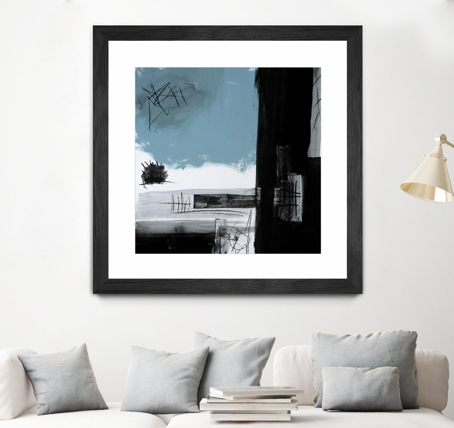 Sandstone E by Franka Palek on GIANT ART - black abstract
