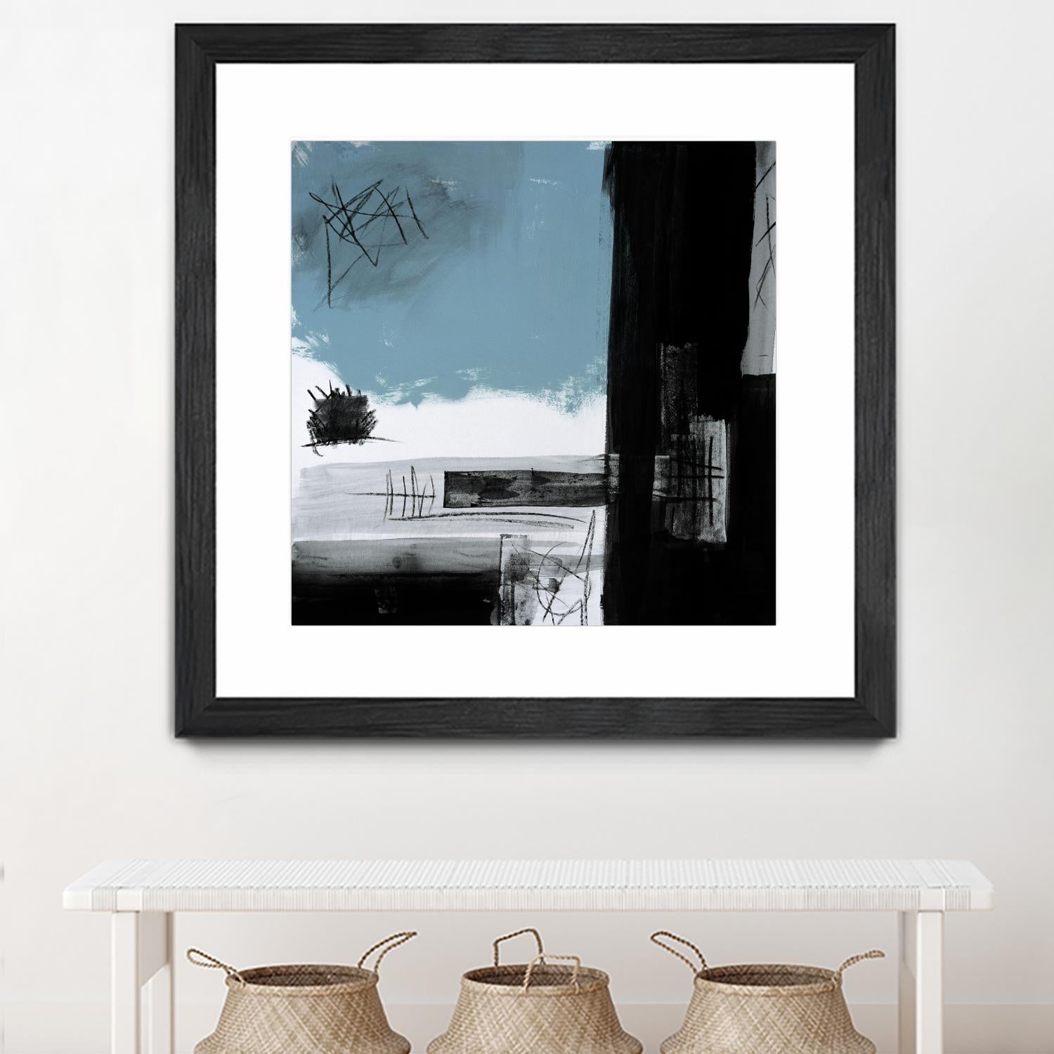 Sandstone E by Franka Palek on GIANT ART - black abstract