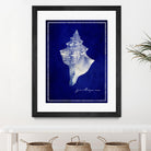 Conch Shell by GI ArtLab on GIANT ART - blue nautical