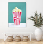 Movie Time by Libertad Leal on GIANT ART - turquoise fruit-food-drink
