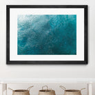 Water Texture Two Birds Eye by Kyle Goldie on GIANT ART - blue abstract