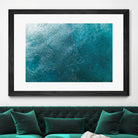 Water Texture Two Birds Eye by Kyle Goldie on GIANT ART - blue abstract