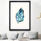 Faceted Gem C by Natasha Marie on GIANT ART - blue abstract