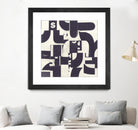 Collaged Letters Purple D by JB Hall on GIANT ART - white abstract