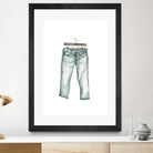 Wearables 2 by NM Studio on GIANT ART - blue figurative watercolor