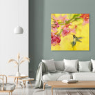 Hummingbird 1 by PN Studio on GIANT ART - pink flowers colibri