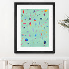 Confetti 1 by Erin Lin on GIANT ART - blue abstract