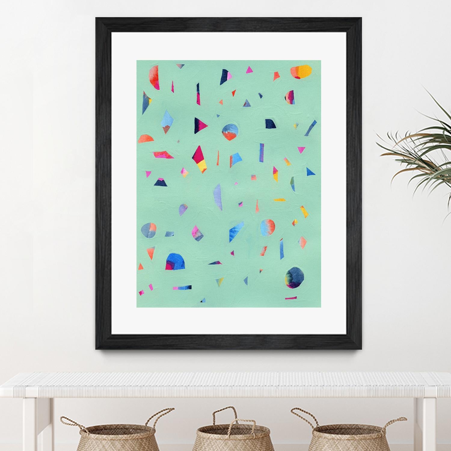 Confetti 1 by Erin Lin on GIANT ART - blue abstract