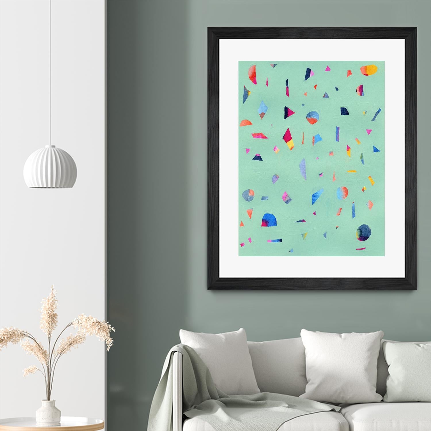 Confetti 1 by Erin Lin on GIANT ART - blue abstract