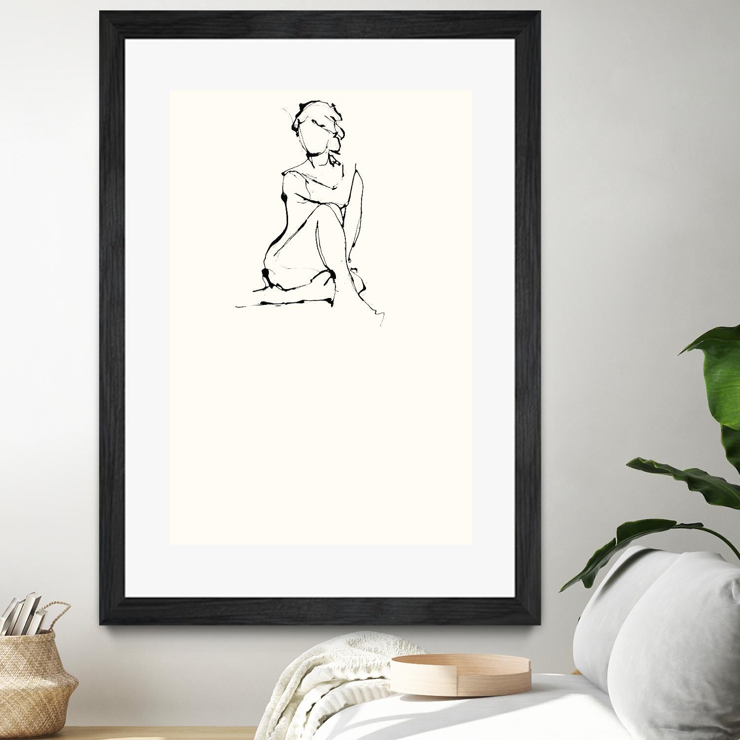 Contour Figure 2 by Stefano Altamura on GIANT ART - white black & white corps nu