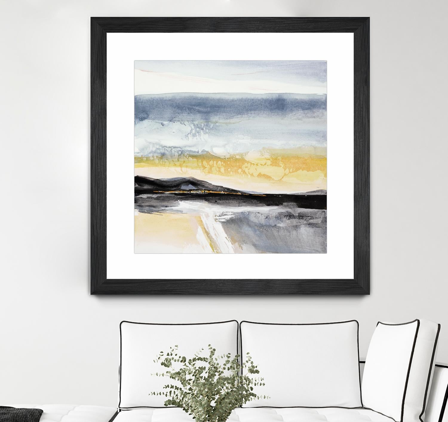 Distant City 1 by Chris Paschke on GIANT ART - white abstract