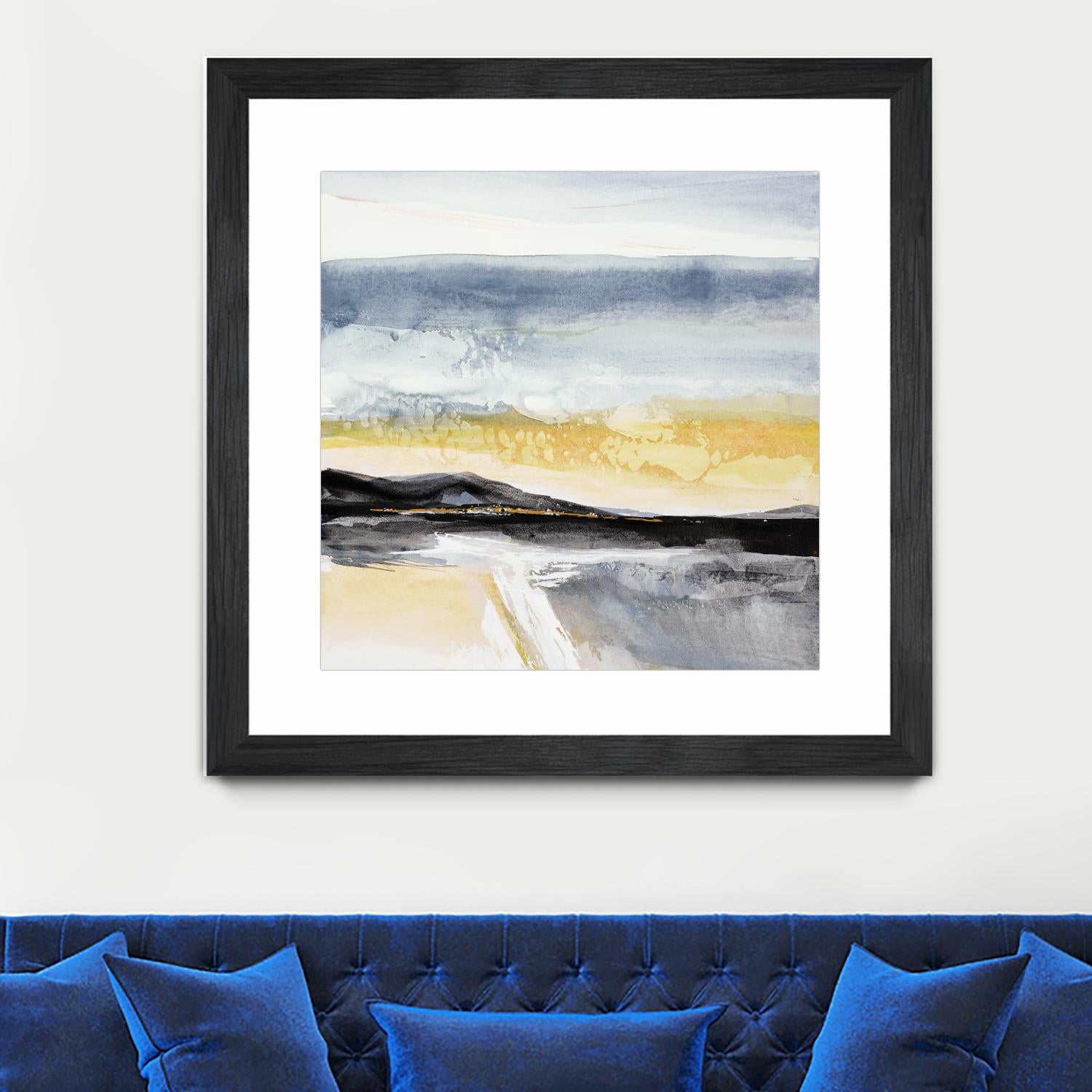 Distant City 1 by Chris Paschke on GIANT ART - white abstract