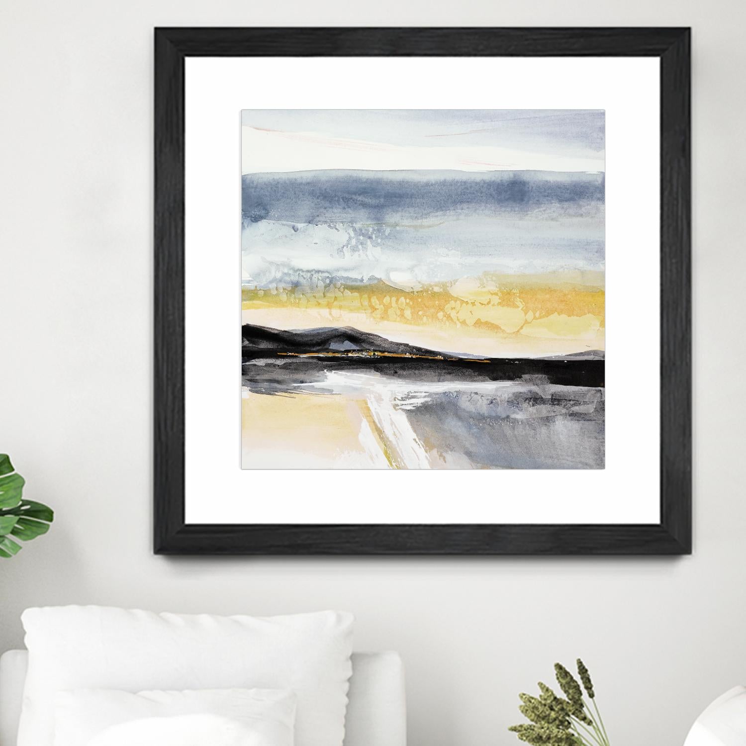Distant City 1 by Chris Paschke on GIANT ART - white abstract