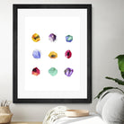Faceted 1 Recolor by Natasha Marie on GIANT ART - red abstract