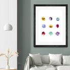 Faceted 1 Recolor by Natasha Marie on GIANT ART - red abstract