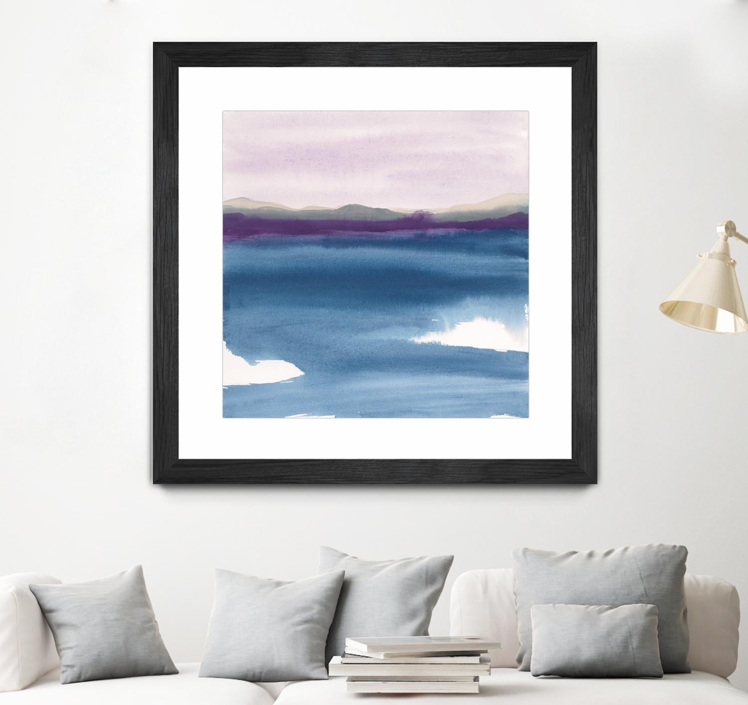 Plum Glow II by Chris Paschke on GIANT ART - blue abstract