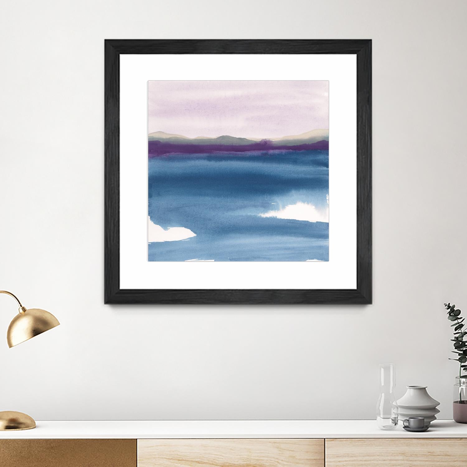 Plum Glow II by Chris Paschke on GIANT ART - blue abstract