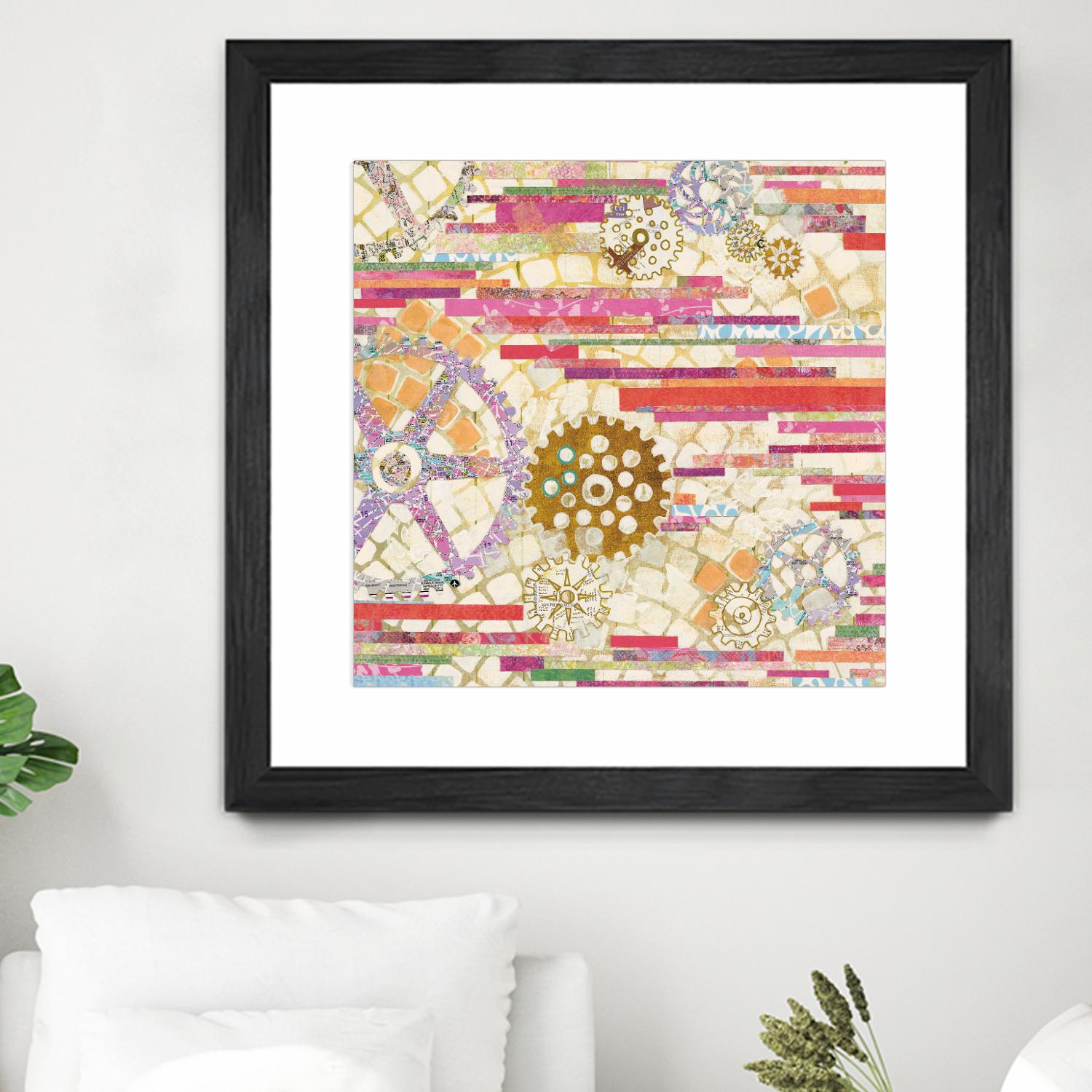 EU Timetable II on by Kathy Ferguson on GIANT ART - beige abstract