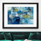 Ultramarine Waves III by Silvia Vassileva on GIANT ART - beige abstract