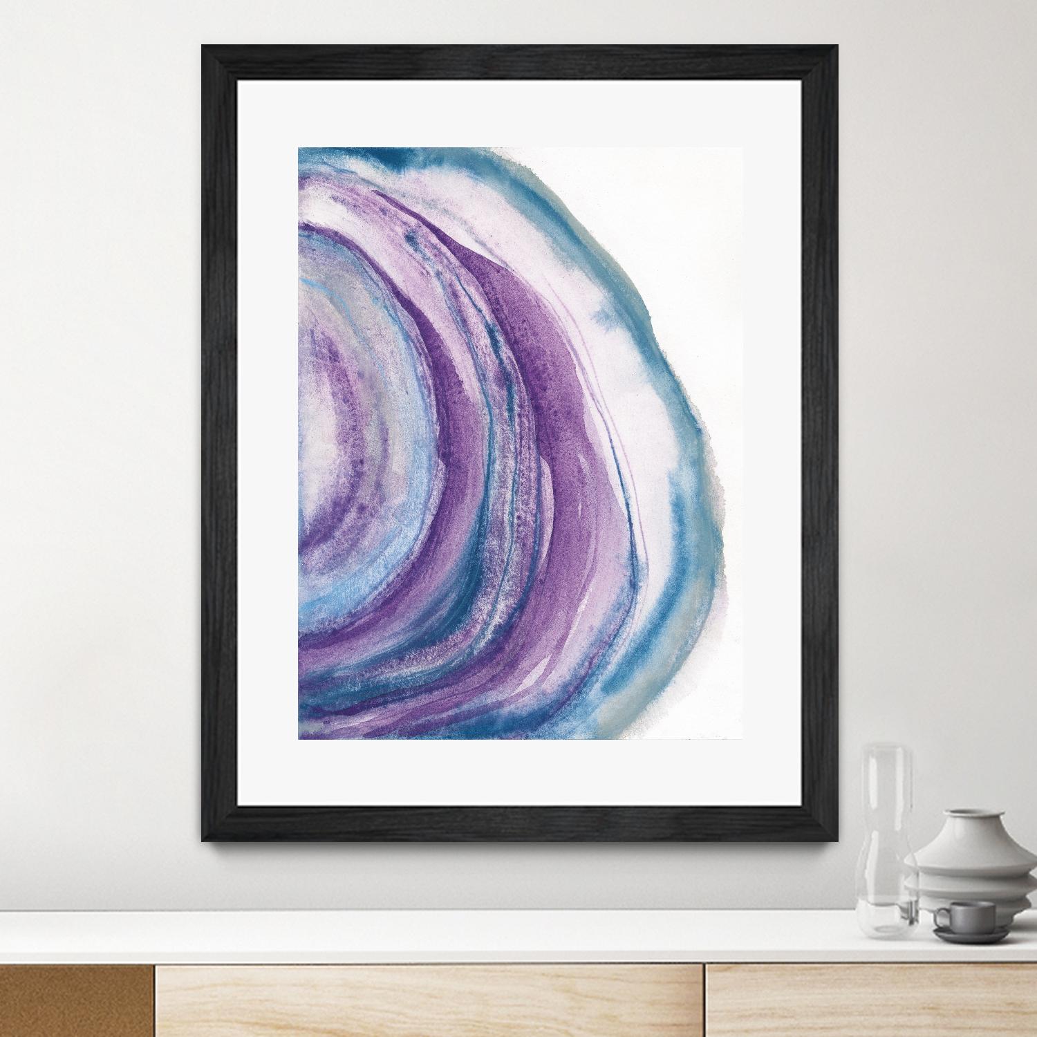 Watercolor Geode II by Chris Paschke on GIANT ART - blue abstract